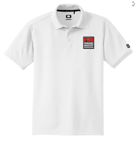 FIA Men's Polo Shirt: White XL